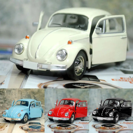 Modelo de coche Retro Vintage Beetle Diecast Pull Back