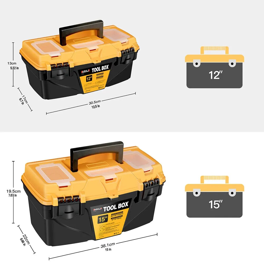 AIRAJ-Caja de Herramientas de Hardware de 12/15 pulgadas