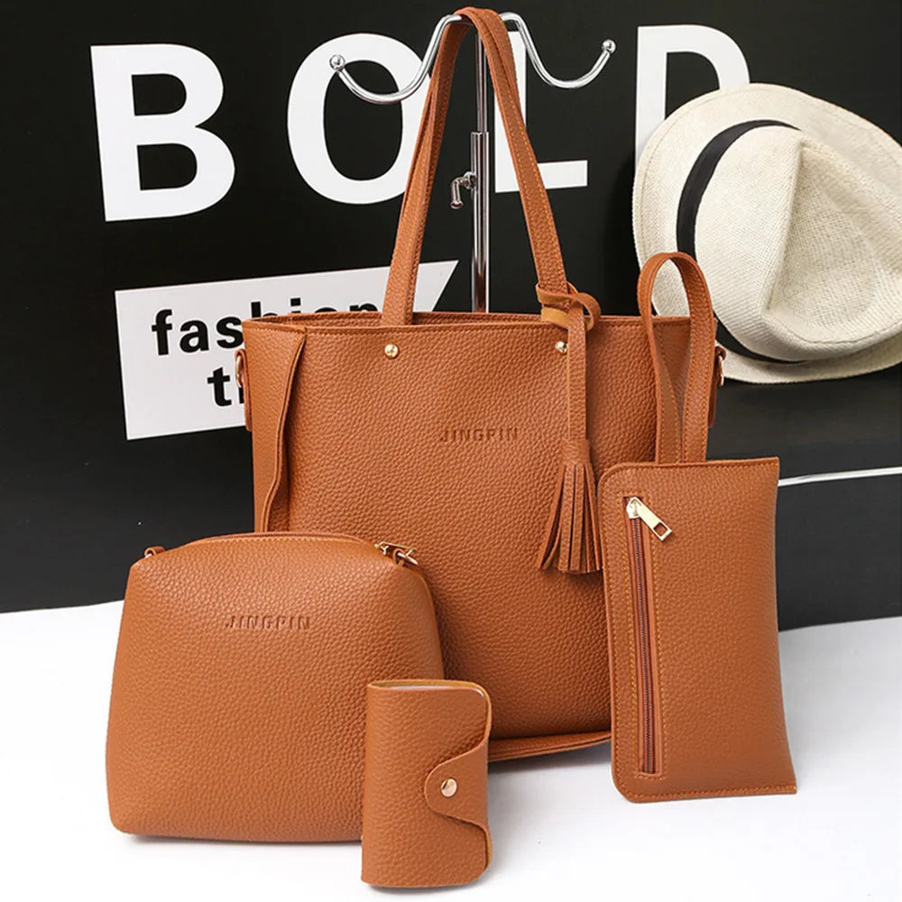 Conjunto de cuatro bolsos para mujer