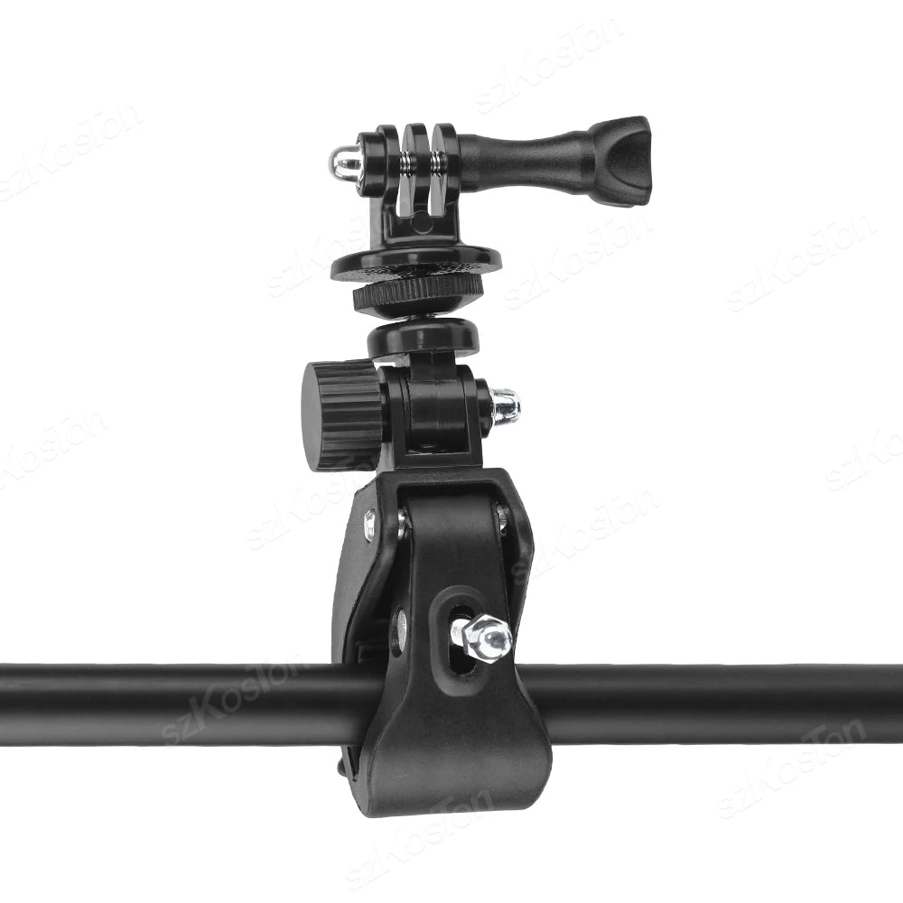 Soporte de trípode para manillar de motocicleta y bicicleta, accesorio de color negro para GoPro