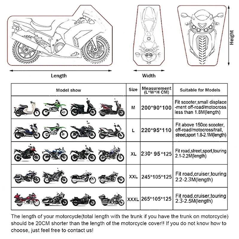 Funda para motocicleta