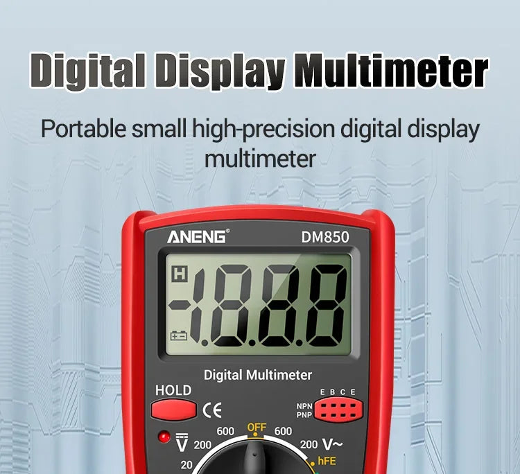 ANENG-multímetro Digital eléctrico profesional