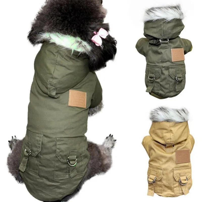 Ropa de invierno para mascotas, abrigo para cachorros