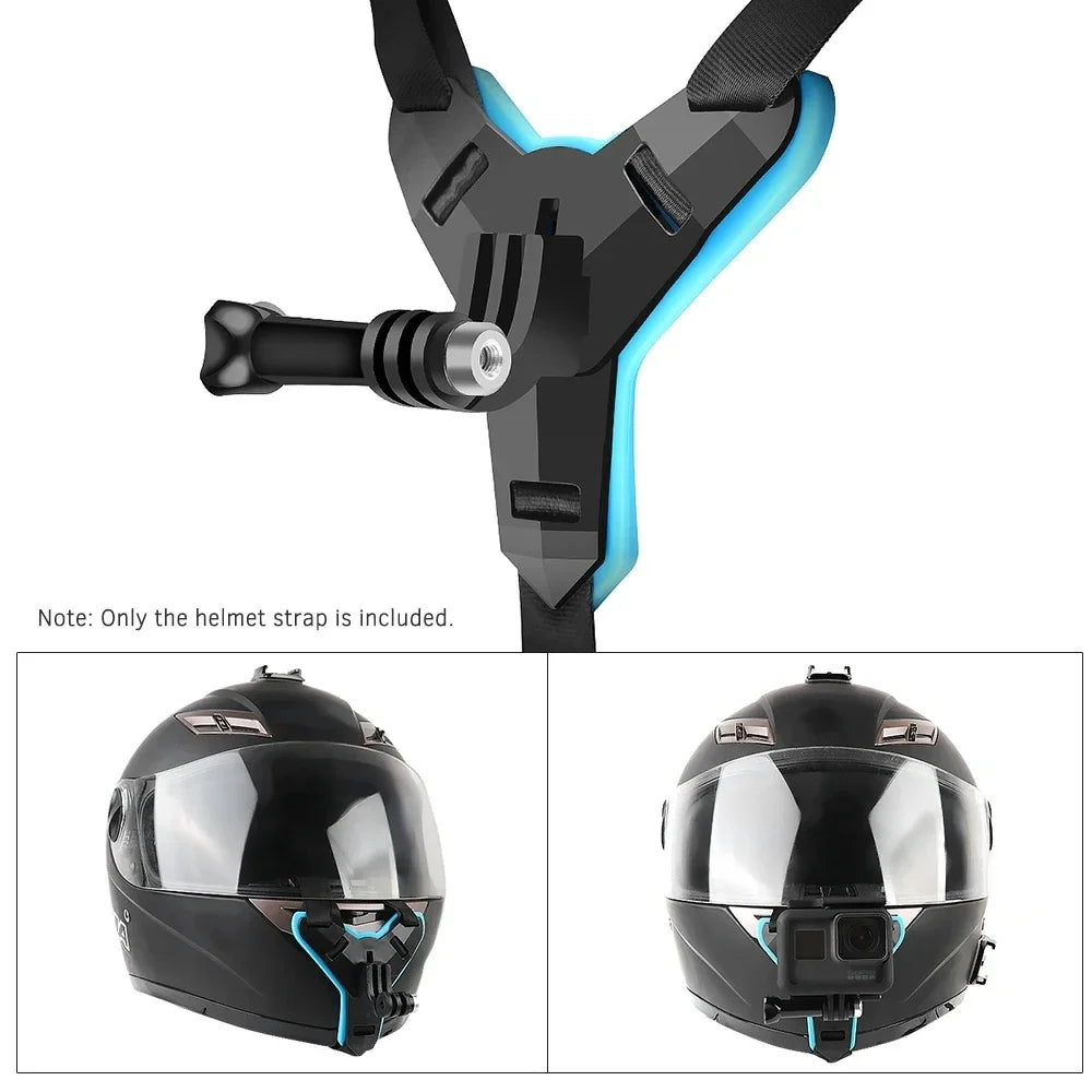 Soporte de teléfono para casco de motocicleta, soporte de montaje para GoPro