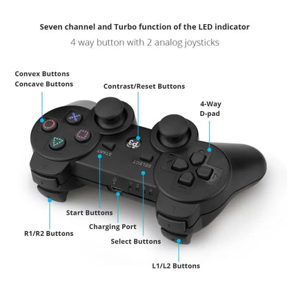 Mando inalámbrico con Bluetooth para Playstation/PC