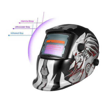 Casco de soldadura profesional con energía Solar