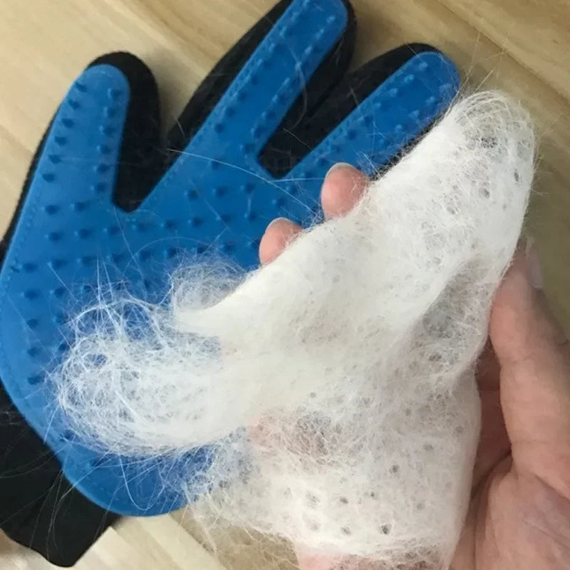 Guantes limpiadores de pelo para mascotas, masaje para perros y gatos