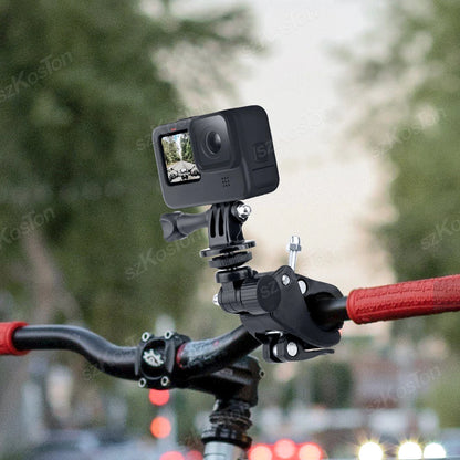 Soporte de trípode para manillar de motocicleta y bicicleta, accesorio de color negro para GoPro