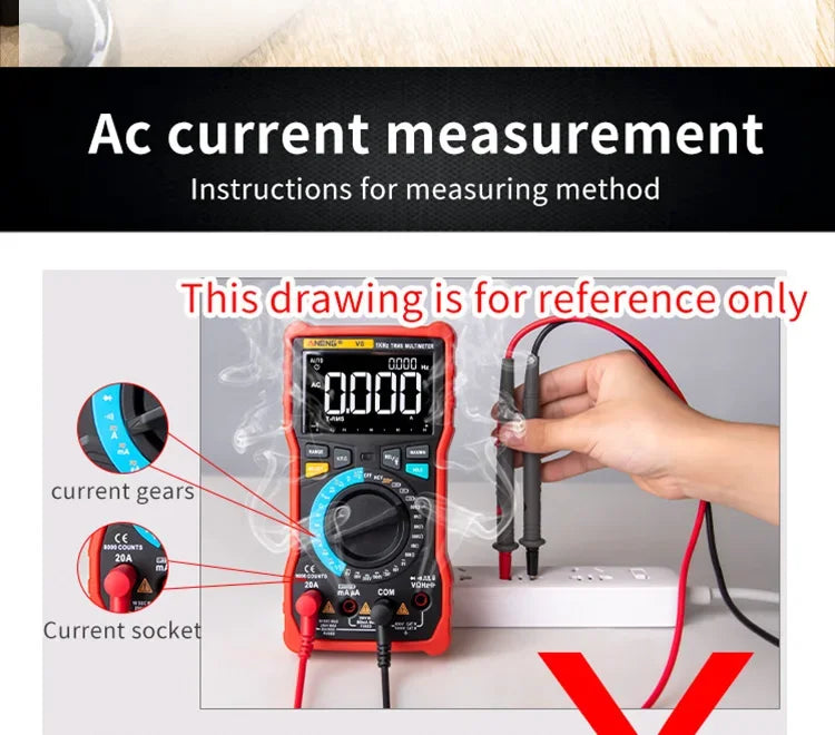 ANENG-multímetro Digital eléctrico profesional
