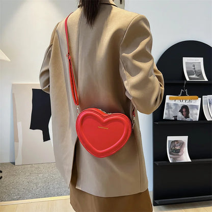 Bolso cruzado en forma de corazón