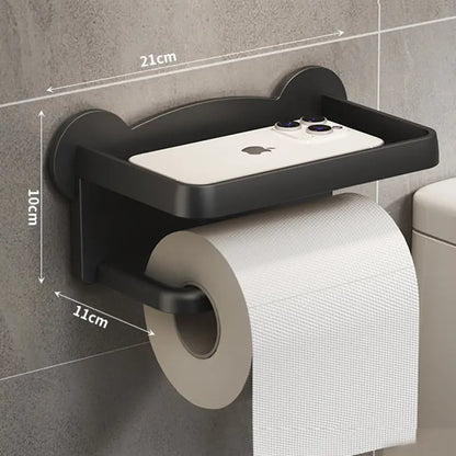 soporte para rollo de papel Y almacenamiento para teléfono.