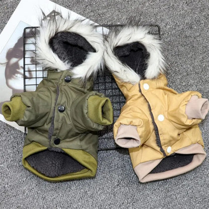 Ropa de invierno para mascotas, abrigo para cachorros