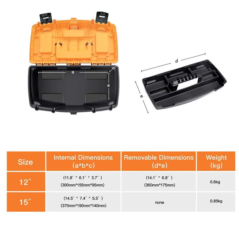 AIRAJ-Caja de Herramientas de Hardware de 12/15 pulgadas