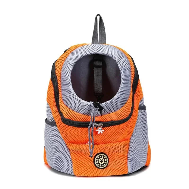 Mochila para mascotas, bolso de hombro doble portátil para perros