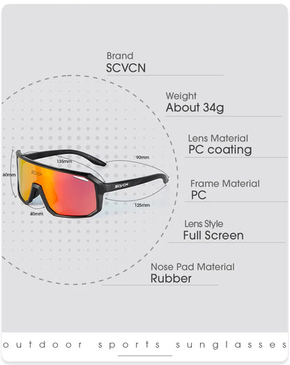 SCVCN-gafas de sol deportivas para hombre y mujer