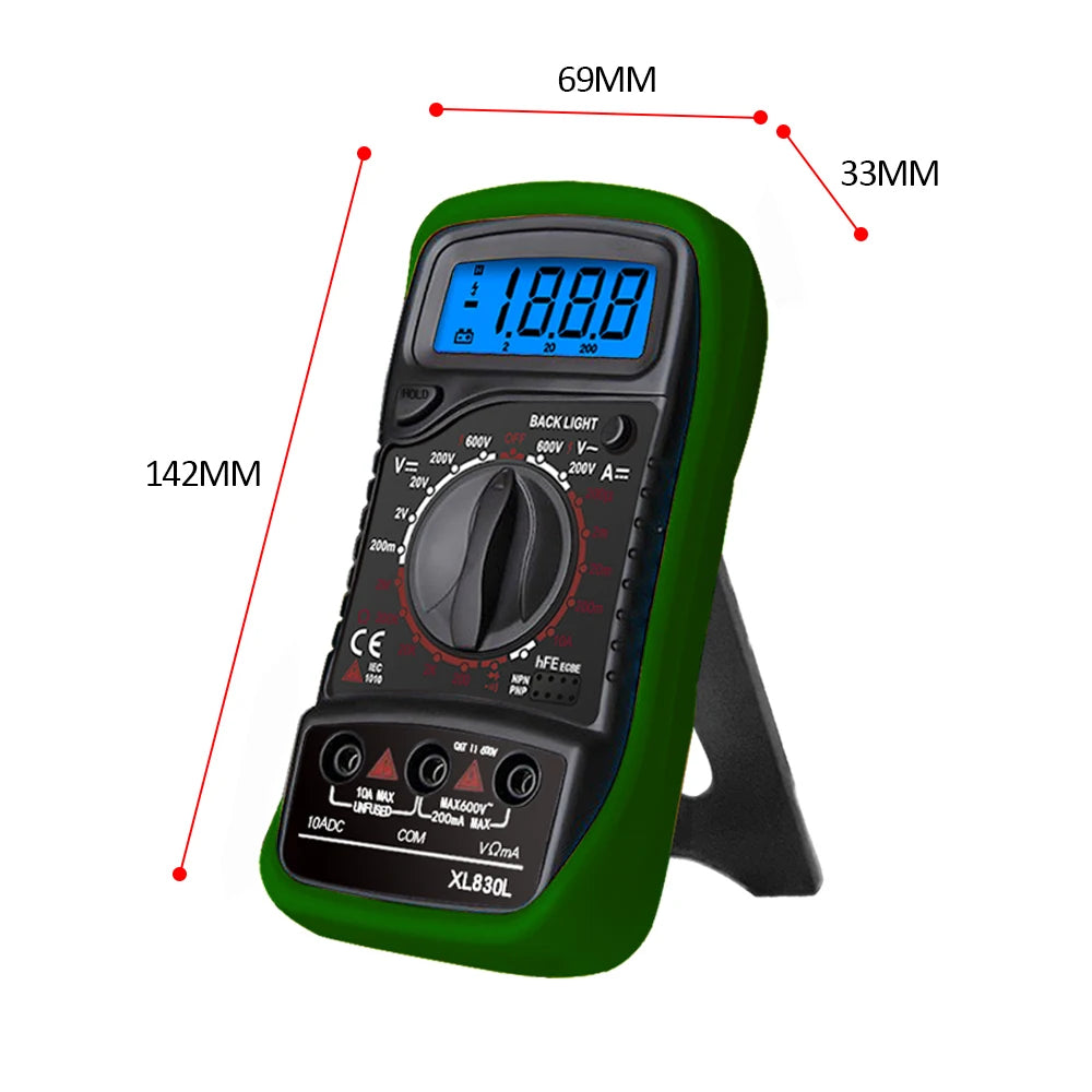 Multímetro Digital portátil XL830L VC830