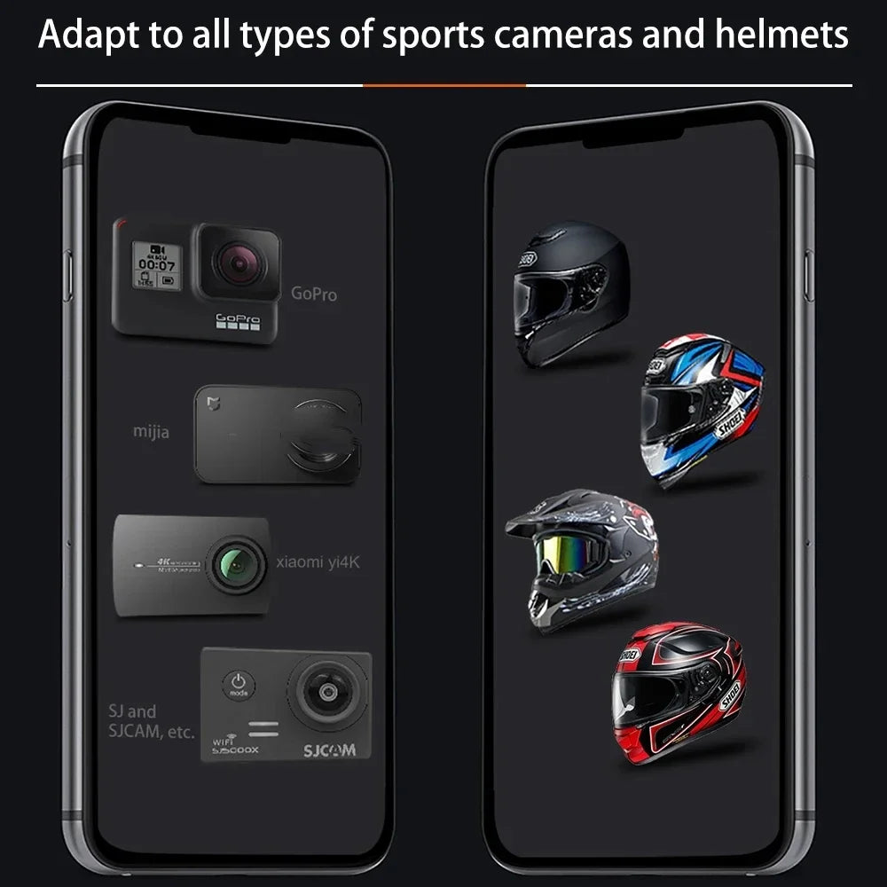 Soporte de teléfono para casco de motocicleta, soporte de montaje para GoPro