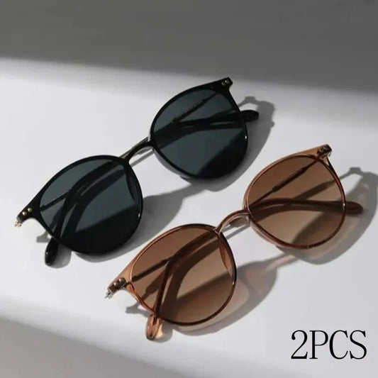 Conjunto de gafas de sol redondas 2 pzas