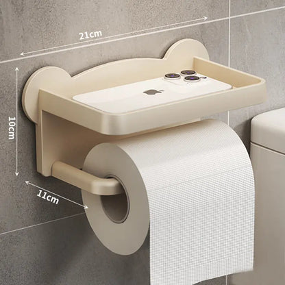 soporte para rollo de papel Y almacenamiento para teléfono.